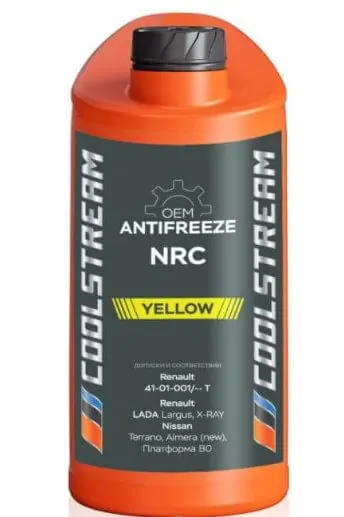 CoolStream NRC, CS-010401, желтый CoolStream NRC, CS-010401, желтый, 1 л